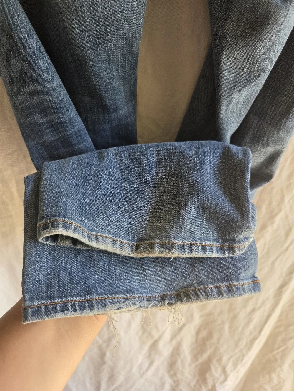 Lucky Brand Jeans 181 Relaxed Straight Mens Sz 34W 30L Y2K Distressed Vintage